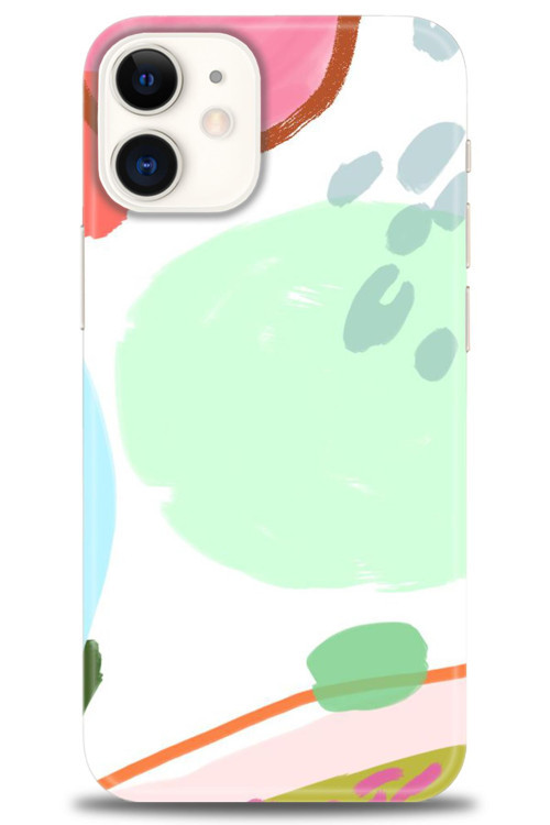 iPhone 12 Kılıf HD Baskılı Kılıf - Benekli