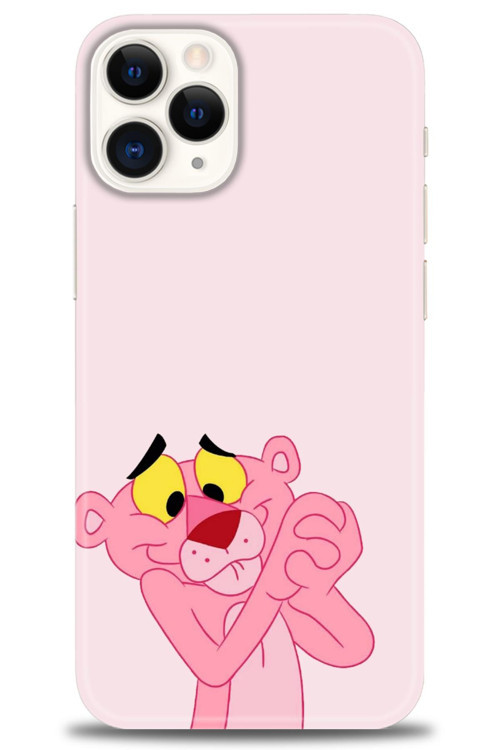 iPhone 12 Pro Kılıf HD Baskılı Kılıf - Pembe Panter