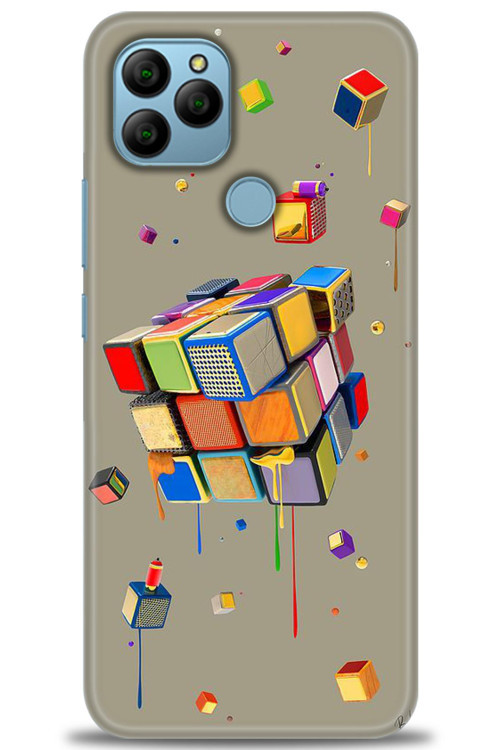 General Mobile GM 22 Kılıf HD Baskılı Kılıf - Zeka Küpü