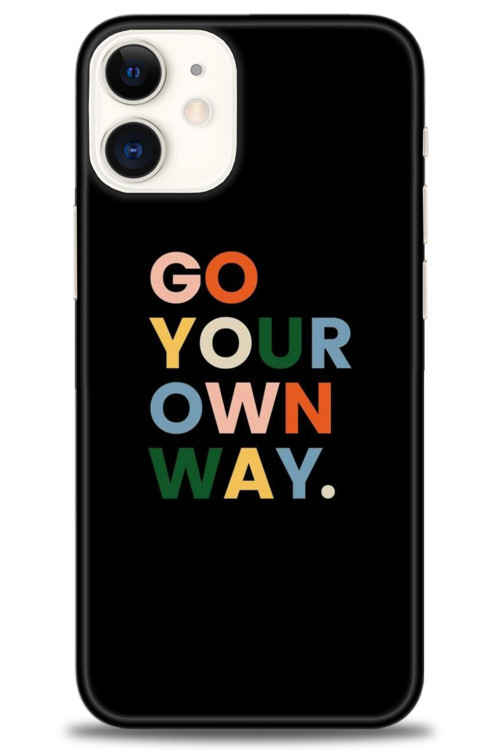 iPhone 12 Kılıf HD Baskılı Kılıf - Go Your