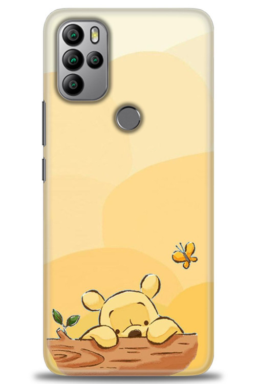 General Mobile GM 21 Pro Kılıf HD Baskılı Kılıf - Winnie ve Kelebek