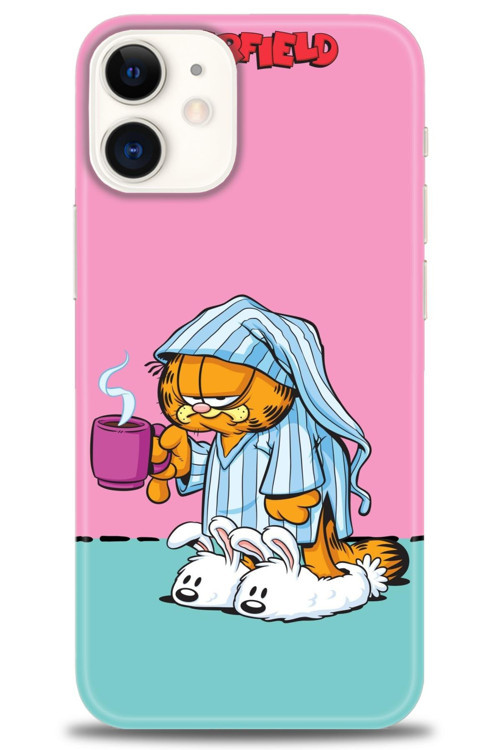 iPhone 12 Mini Kılıf HD Baskılı Kılıf - Garfield