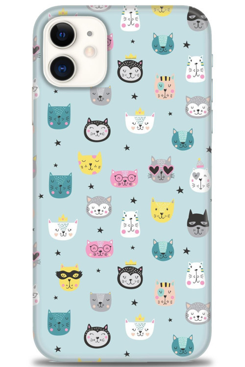 iPhone 11 Kılıf HD Baskılı Kılıf - Cats