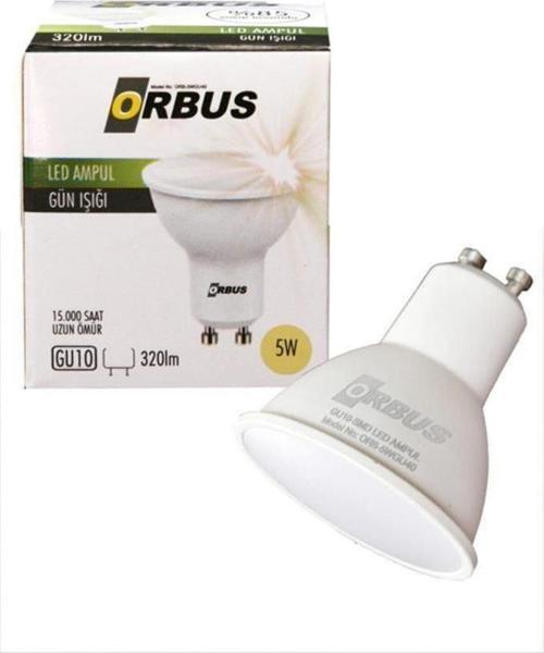 Orb-5w 5w Beyaz Işık Gu10 300lm 15.000 Saat Led Ampul
