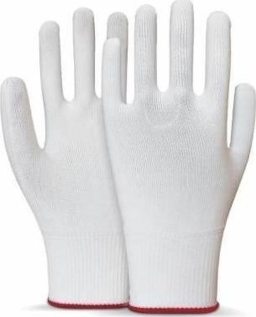Polyester Örgülü Beyaz 9 Beden Kasiyer Eldiven 10lu Paket
