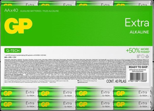 R6 AA Boy Extra Alkalin Kalem Pil 40lı Paket GP15AXET-2EUECS40