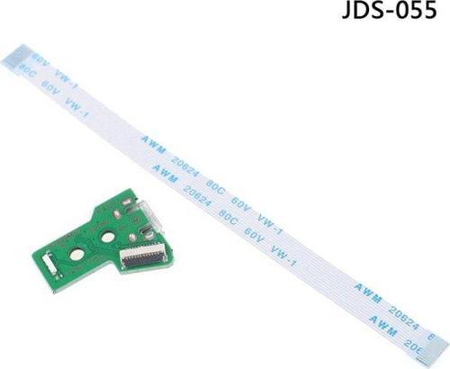 JDS 055 050 Soket ve 12 Pin Flex Kablo PS4 Kol Tamir JDM JDS-050 JDS-055 12pin USB Şarj Soket Tamiri