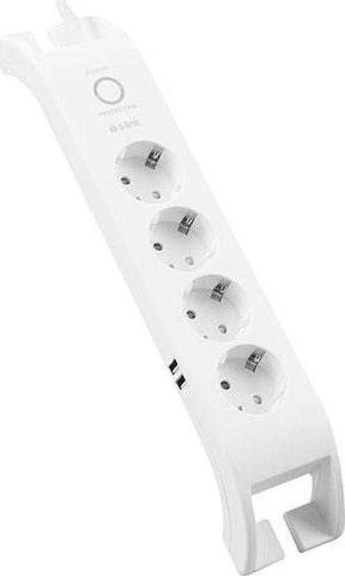 SPG3041 2m 2xUSB=2.4a 3G1.5mm2 900 Joule 4'lü Akım Korumalı