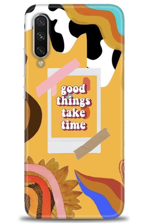 Xiaomi Mi A3 Kılıf HD Baskılı Kılıf - Take Time