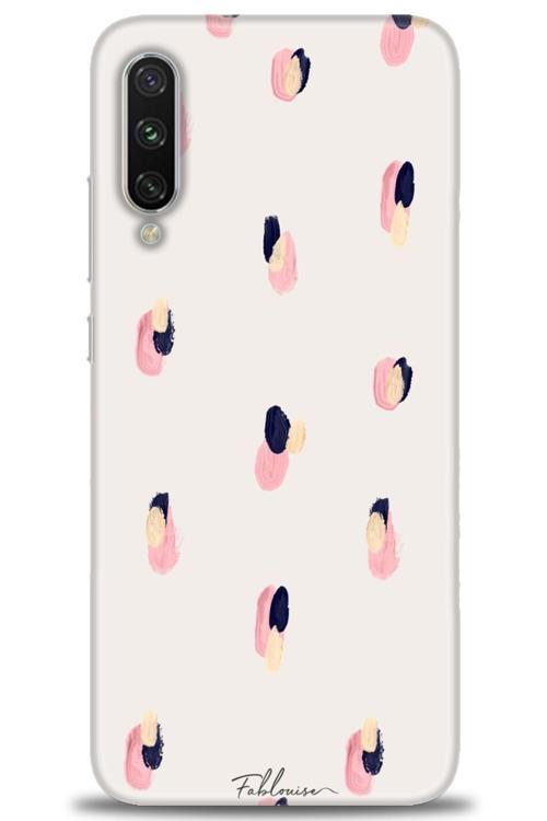 Xiaomi Mi A3 Kılıf HD Baskılı Kılıf - Pembe Lacivert