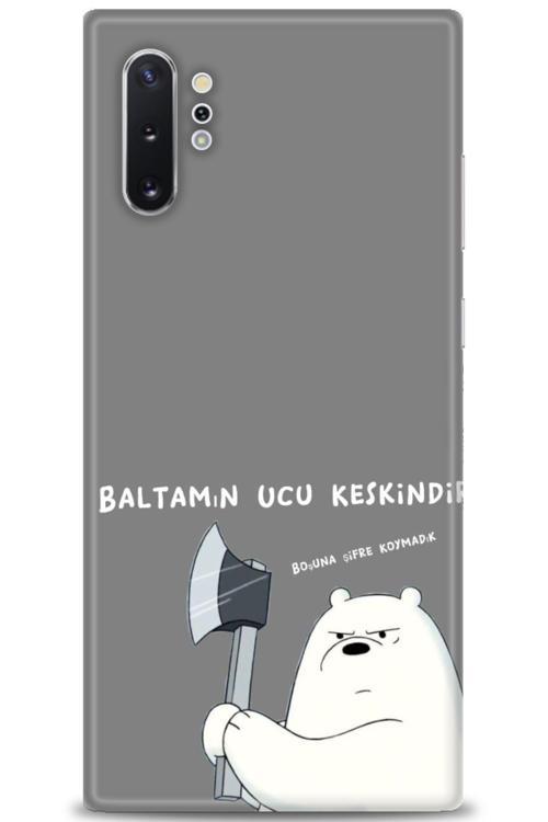 Samsung Galaxy Note 10 Plus Kılıf HD Baskılı Kılıf - Baltamın Ucu Keskindir