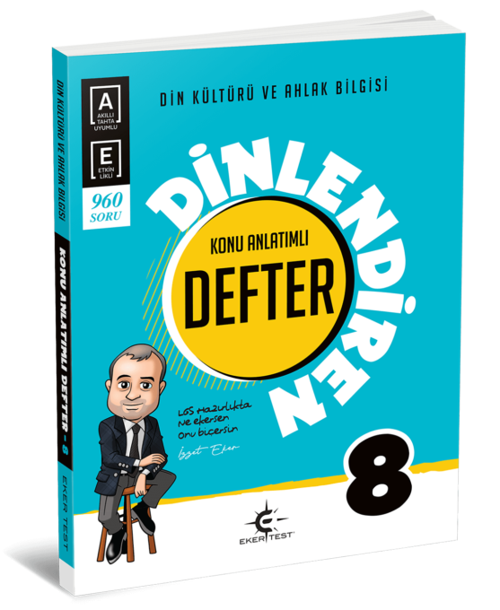 Eker Test Yayınları 8. Sınıf Din Kültürü Ve Ahlak Bilgisi Dinlendiren Konu Anlatımlı Defter 