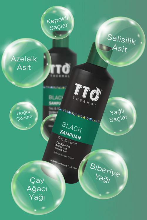 KEPEK & YAĞLI SAÇ ŞAMP. BLACK 500 ML