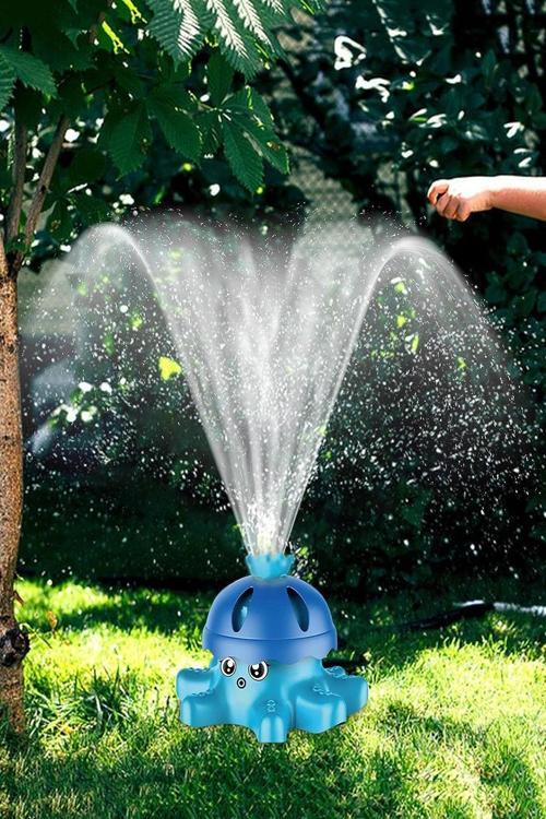 Ahtapot 360° Döner Su Fıskiyesi Banyo Bahçe Plaj Havuz Oyuncağı Su Fışkırtma Sprinkler