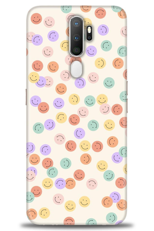 Oppo A5 2020 Kılıf HD Baskılı Kılıf - Gülen Yüzler