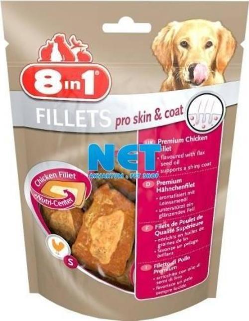 8 in 1 Pro Skin&Coat Köpek Ödül Kemiği 80 gr. 