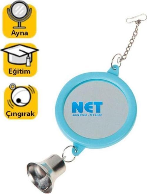 Kuş Oyuncağı Zilli Ayna Çap : 6 cm