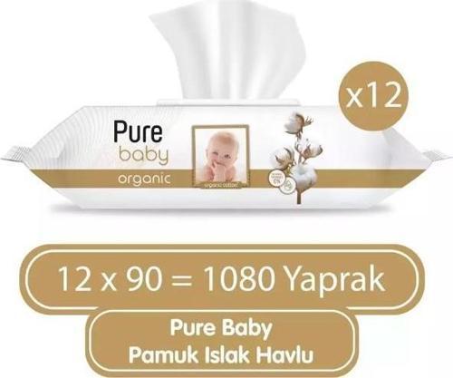 Organik Pamuklu Islak Havlu 12×90 (1080 Yaprak)