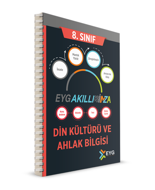 Eyg Yayınları 8. Sınıf Din Kültürü ve Ahlak Bilgisi Akıllı İmza Defteri