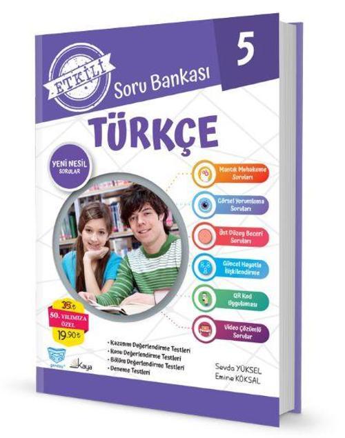 Kaya Yayınları 5. Sınıf Türkçe Soru Bankası