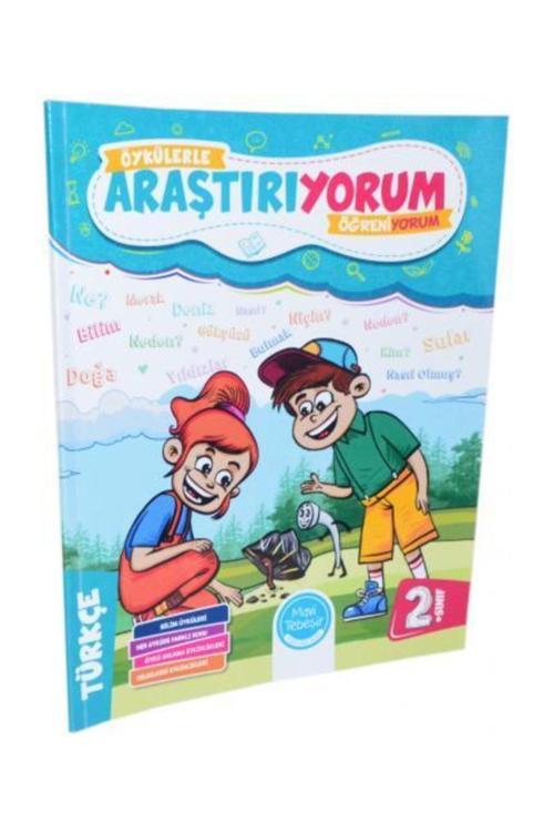 Mavi Tebeşir Yayınları 2. Sınıf Türkçe Öykülerle Araştırıyorum Öğreniyorum
