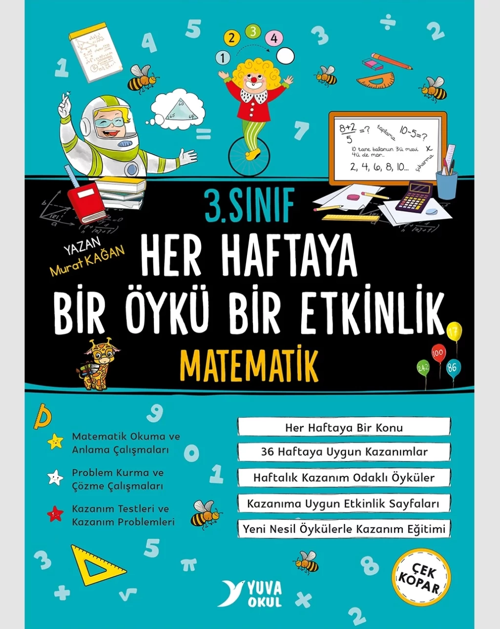 Yuva Yayınları 3. Sınıf Matematik Her Haftaya Bir Öykü Etkinlik 