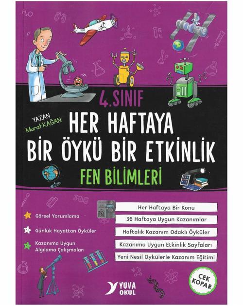 Yuva Yayınları 4. Sınıf Fen Bilimleri Haftaya Bir Öykü Bir Etkinlik 10Kitap
