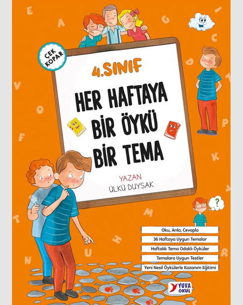 Yuva Yayınları 4. Sınıf Her Haftaya Bir Öykü Bir TEMA