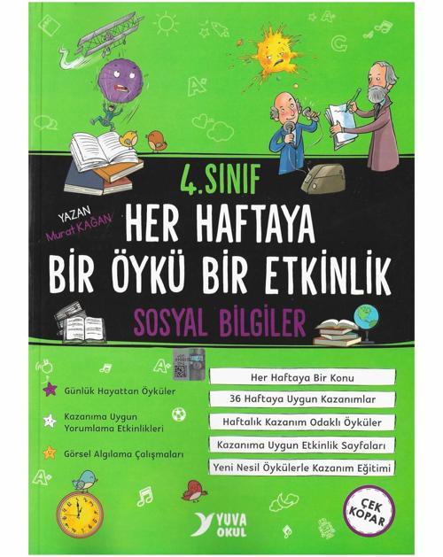 Yuva Yayınları 4. Sınıf Sosyal Bilgiler Her Haftaya Bir Öykü Bir Etkinlik 