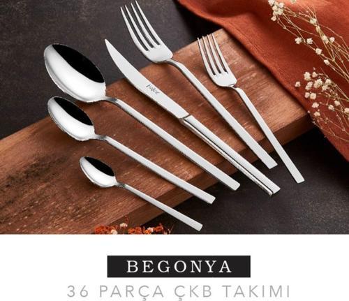 Begonya  Çatal Kaşık Takımı 36 Parça