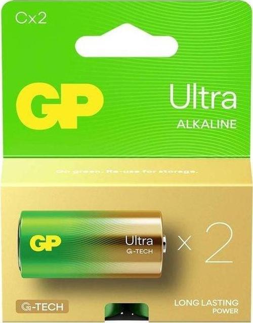 GP14AU-2U2 Ultra Alkalin LR14 Orta Boy C Pil 2'li