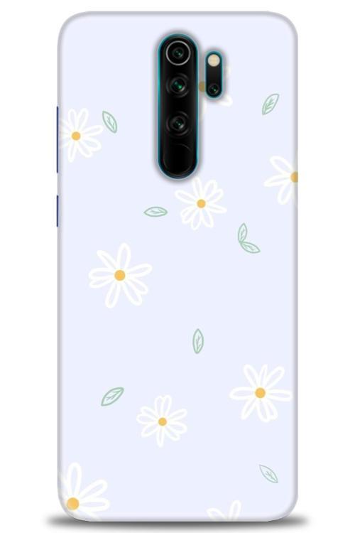 Xiaomi Redmi Note 8 Pro Kılıf HD Baskılı Kılıf - Beyaz Papatyalar