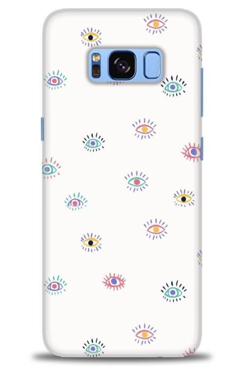 Samsung Galaxy S8 Plus Kılıf HD Baskılı Kılıf - Renkli Gözler