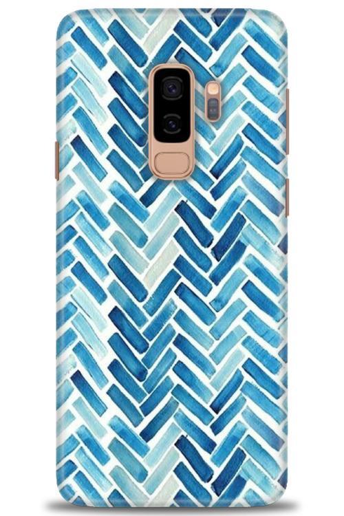 Samsung Galaxy S9 Plus Kılıf HD Baskılı Kılıf - Mavi Çizgiler