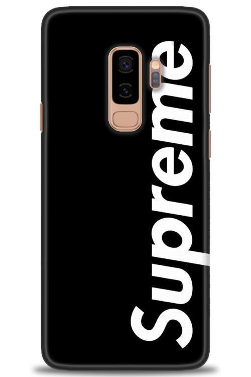 Samsung Galaxy S9 Plus Kılıf HD Baskılı Kılıf - Supreme Siyah