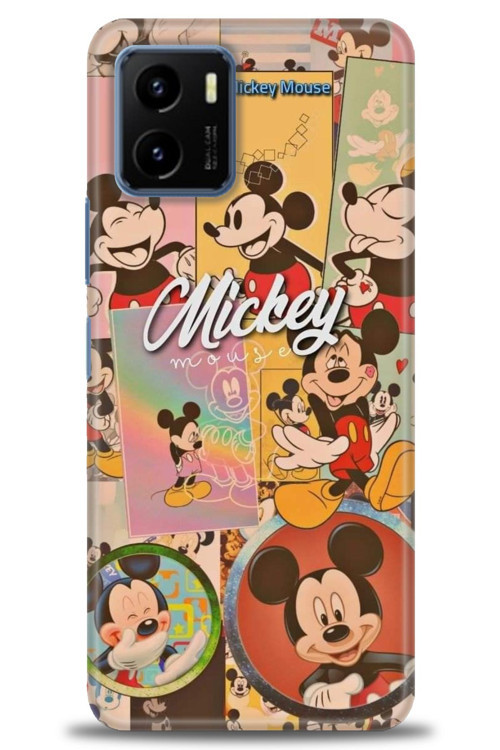 Vivo Y21S Kılıf HD Baskılı Kılıf - I Love Mickey