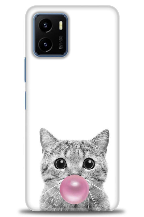 Vivo Y33S Kılıf HD Baskılı Kılıf - Cat