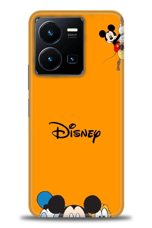 Vivo Y35 Kılıf HD Baskılı Kılıf - Turuncu Disney