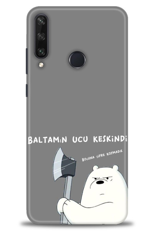 Huawei Y6P Kılıf HD Baskılı Kılıf - Baltamın Ucu Keskindir