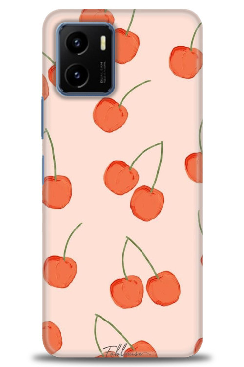 Vivo Y33S Kılıf HD Baskılı Kılıf - Büyük Kirazlar