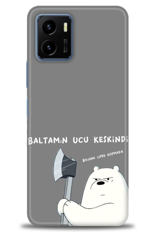 Vivo Y32 Kılıf HD Baskılı Kılıf - Baltamın Ucu Keskindir