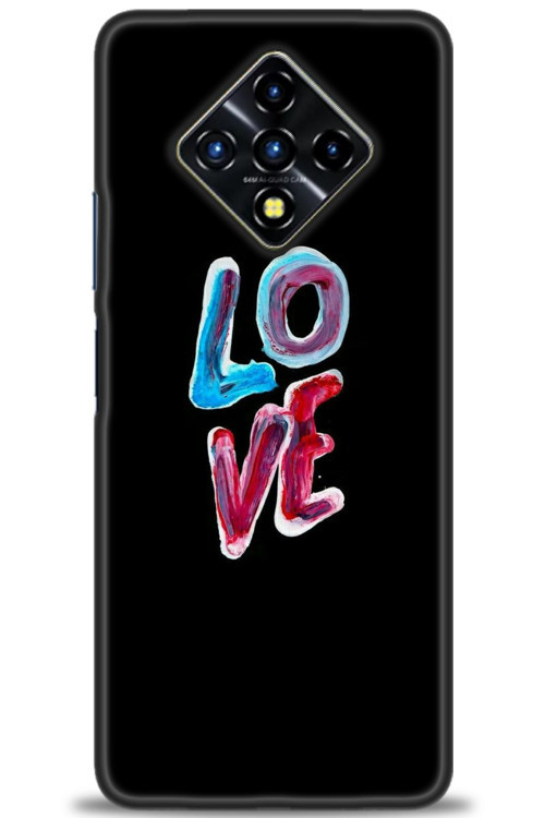 İnfinix Zero 8 Kılıf HD Baskılı Kılıf - Renkli Love