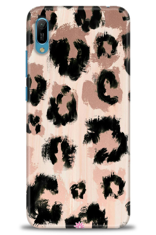 Huawei Y6 2019 Kılıf HD Baskılı Kılıf - Leopar