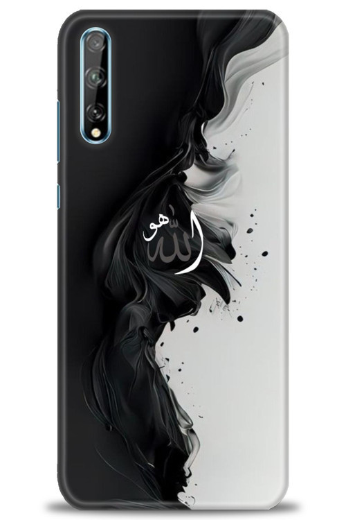 Huawei Y8P Kılıf HD Baskılı Kılıf - Siyah ve Beyaz