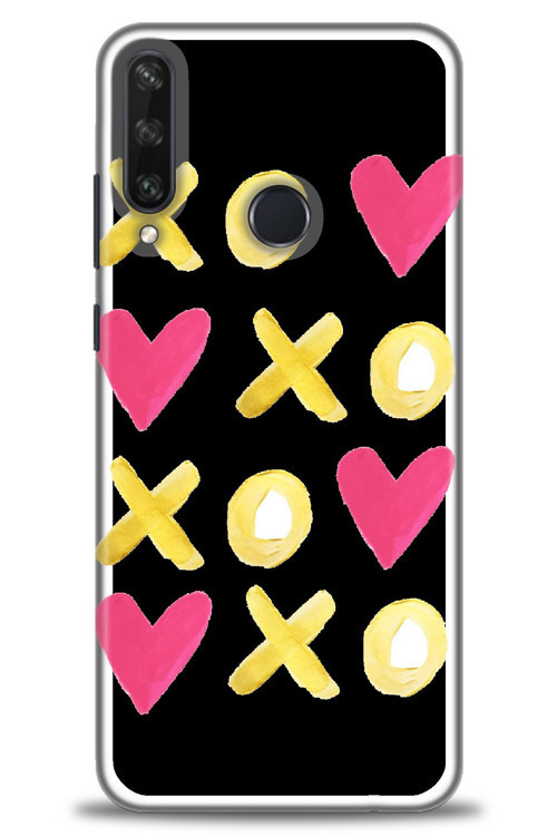Huawei Y6P Kılıf HD Baskılı Kılıf - XOXOXO