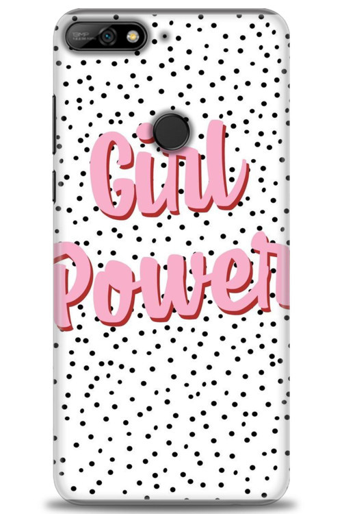 Huawei Y7 2018 Kılıf HD Baskılı Kılıf - Girl Power