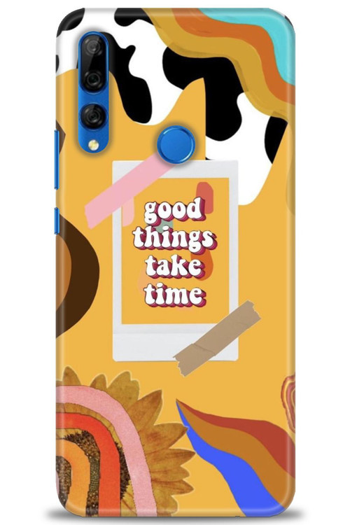 Huawei Y9 Prime 2019 Kılıf HD Baskılı Kılıf - Take Time