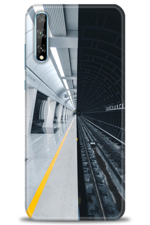 Huawei Y8P Kılıf HD Baskılı Kılıf - Metro Station