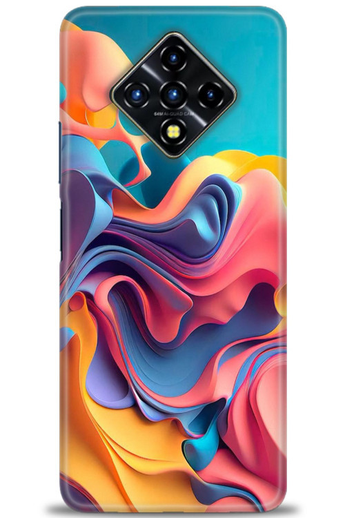 İnfinix Zero 8 Kılıf HD Baskılı Kılıf - Renkli Su