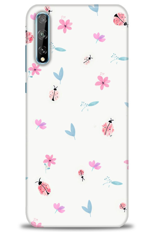 Huawei Y8P Kılıf HD Baskılı Kılıf - Uğur Böcekleri